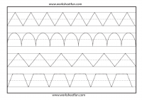 tracing lines worksheet for preschool