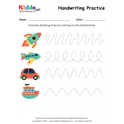 Free Printable Tracing Lines Worksheets - kiddoworksheets