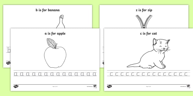 Small Letters Tracing Worksheets - The Teaching Aunt