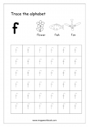 Free Printable Alphabet Letter Tracing Worksheet - kiddoworksheets