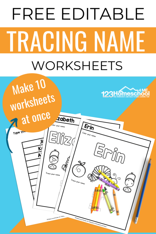 tracing names worksheet for preschoolers