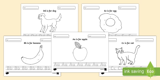 Alphabet Tracing Worksheets for Preschool - Twinkl SA