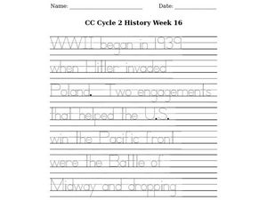 tracing sentences worksheet