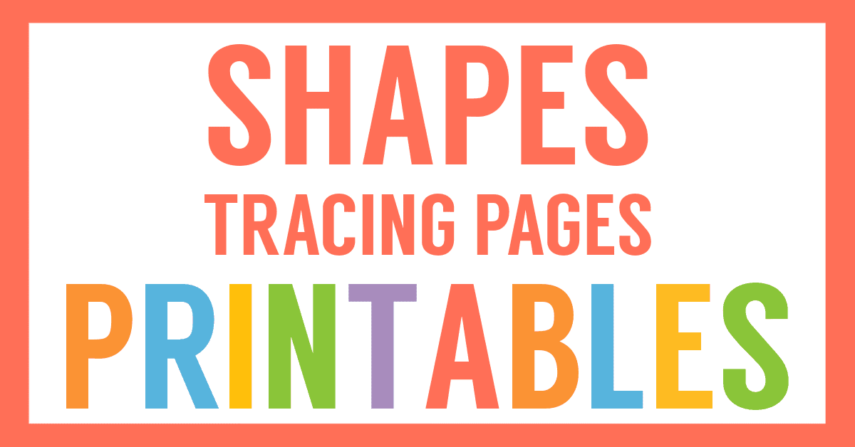 Free Shapes Tracing Worksheets - Homeschool Share