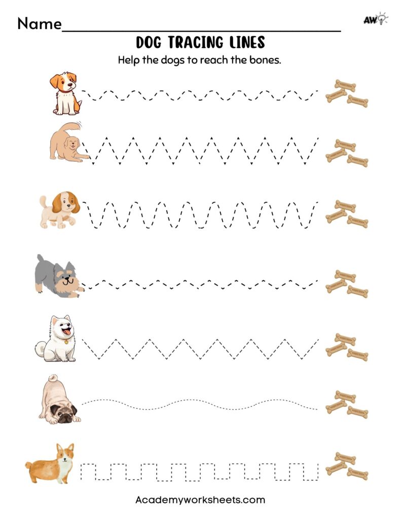 Fun Line Tracing Worksheets for Pre-K and Kindergarten - Academy ...