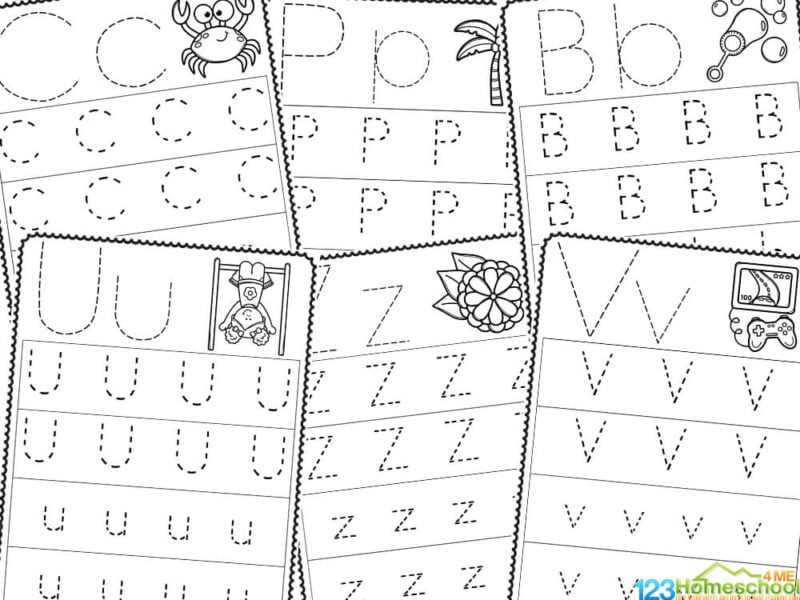 ✏ Free Printable Preschool Worksheets Tracing Letters