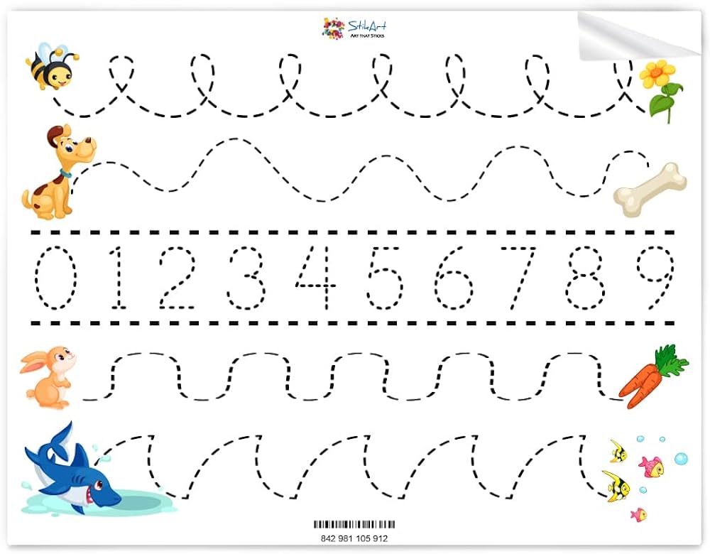 tracing worksheet kindergarten