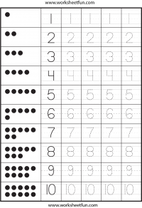 Number Tracing - 2 Worksheets / FREE Printable Worksheets ...