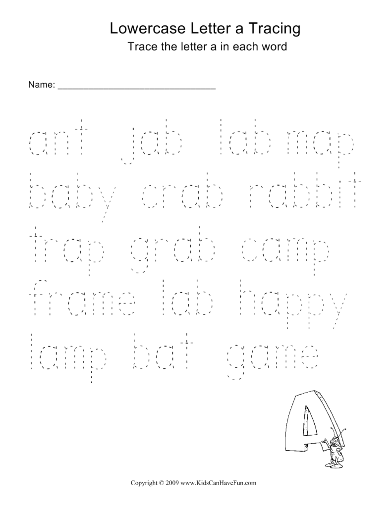Tracing Worksheets for preschool, Tracing Letters, Trace Pictures ...