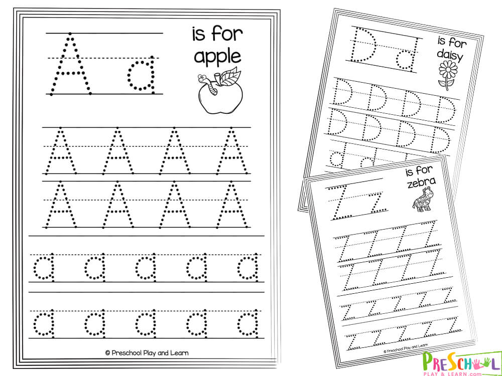 ✏️ FREE Free Printable Preschool Worksheets Tracing Letters
