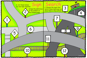 Traffic Signs: Theme Unit - Activities, Worksheets, and Lesson Plans
