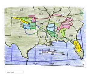 trail of tears map worksheet
