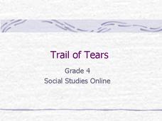 trail of tears map worksheet