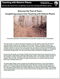 trail of tears worksheet answers