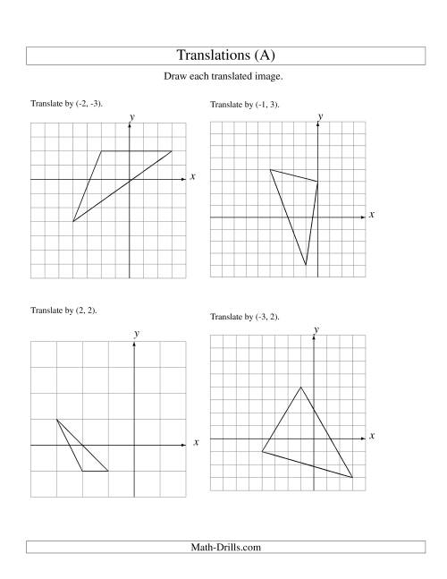 Translation of 3 Vertices up to 3 Units (A)