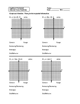 transformations of absolute value functions worksheet