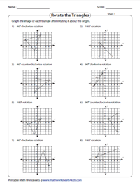 Rotation Worksheets