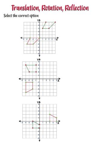 transformations translations worksheet
