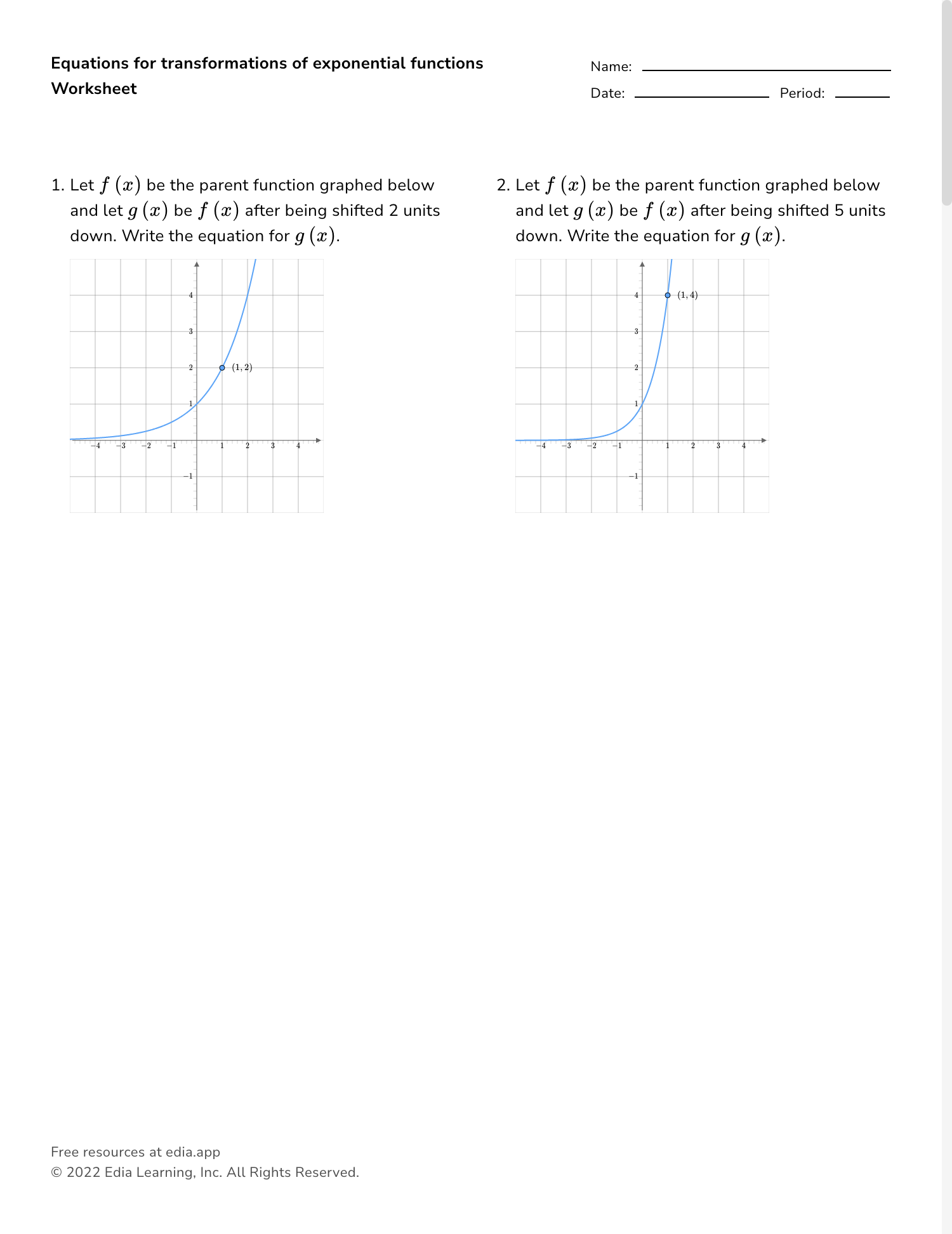 Adding, Subtracting, Multiplying, and Dividing Integers Worksheets