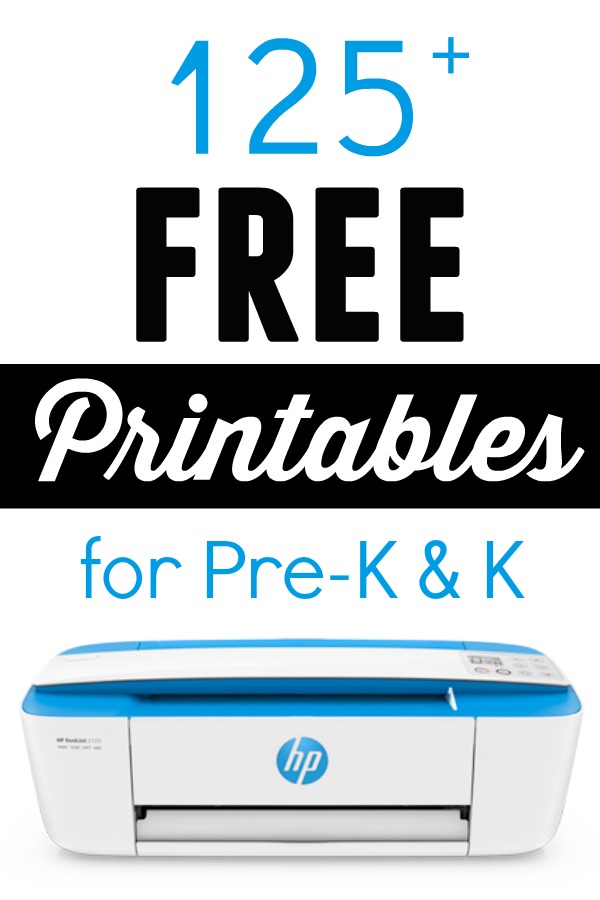 125 Free Printable Worksheets for Preschool, Pre-K &  Kindergarten Kids