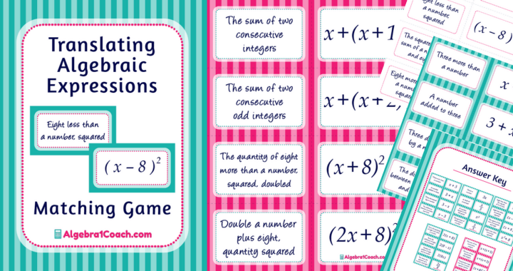 Translating Algebraic Expressions ⋆ Algebra 1 Coach