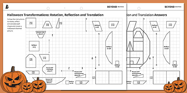 translation rotation reflection worksheet answers