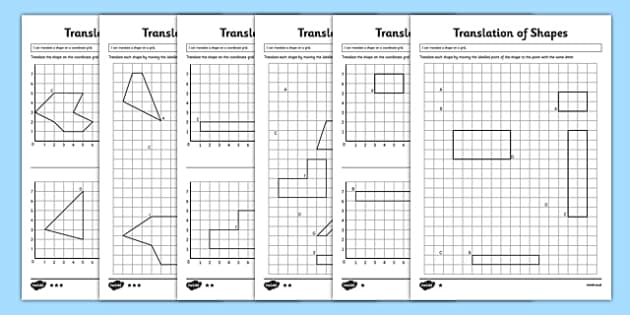 translation worksheet geometry