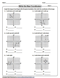 Translation Worksheets