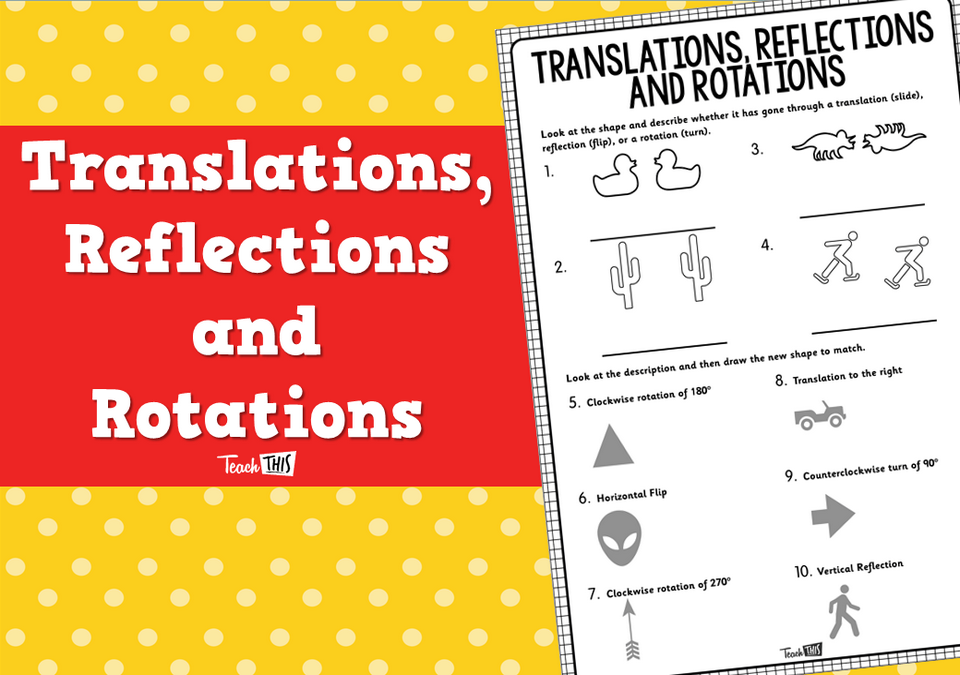 translations reflections and rotations worksheet answers