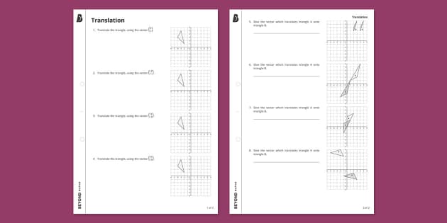 translations worksheet answer key