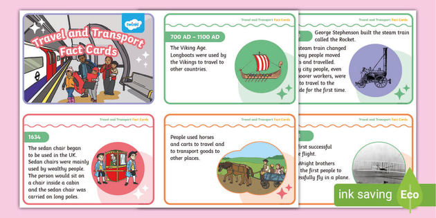 Transport Facts KS1 Fact Cards (teacher made) - Twinkl