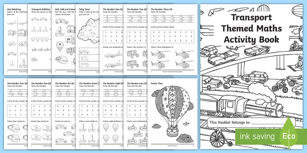 Transport Themed KS1 Maths Activity Book (teacher made)