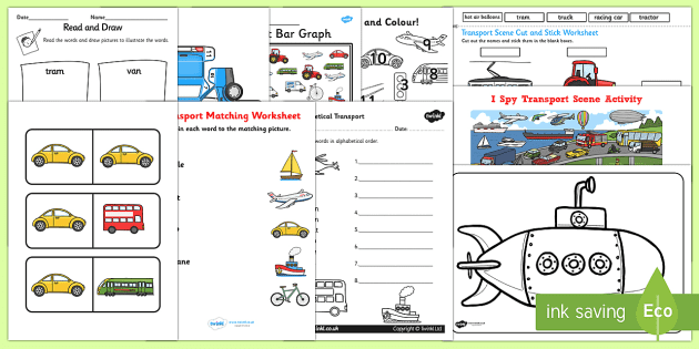Top Ten Transport Activity Pack - Teacher-Made Resources