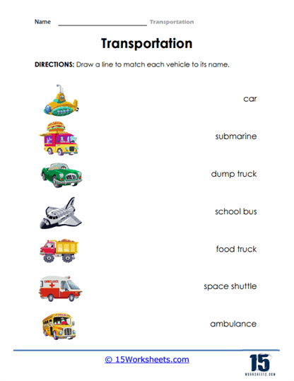 Transportation Worksheets - 15 Worksheets Library