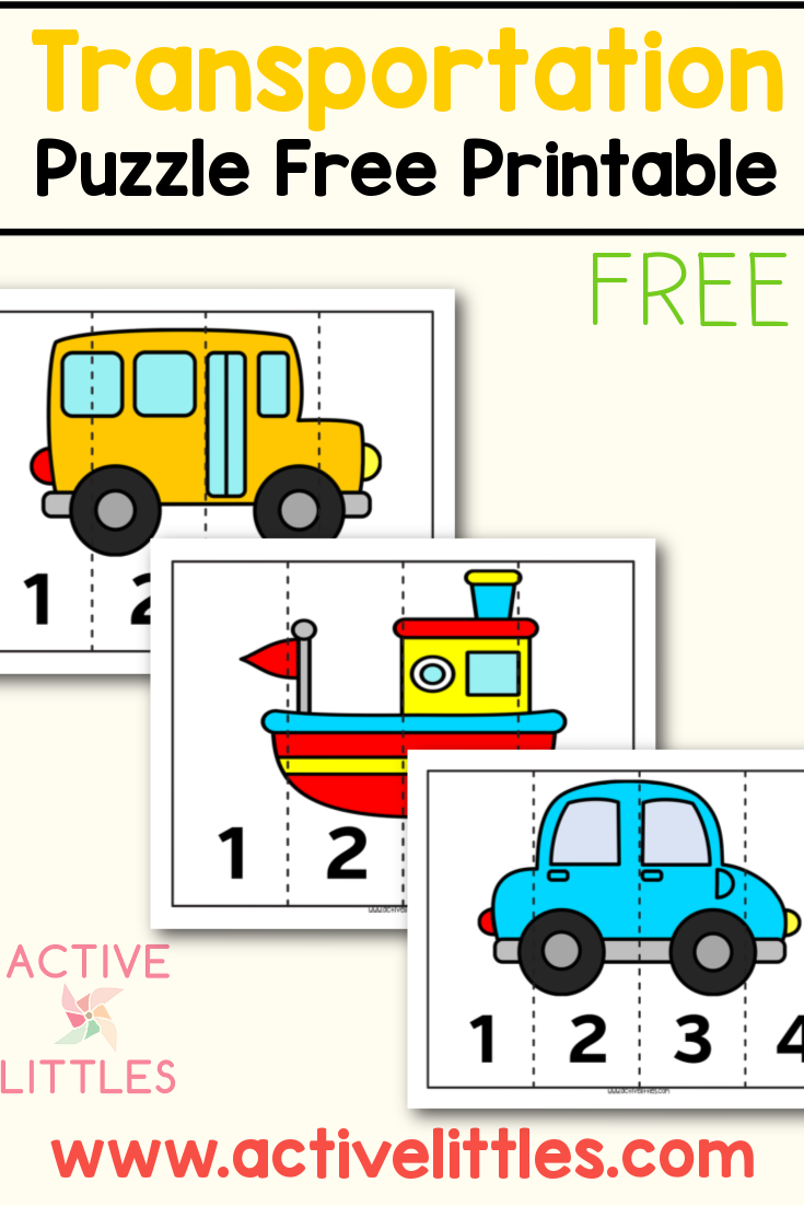 Transportation Theme Free Printable - Active Littles