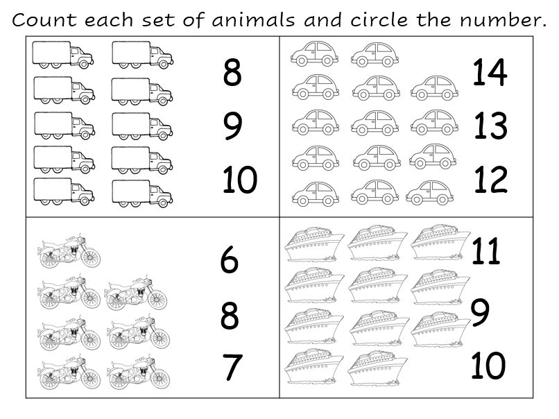 transportation worksheet kindergarten