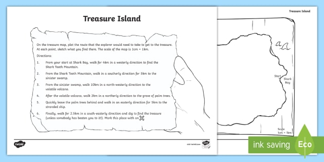 Treasure Island Worksheet (Lehrer gemacht) - Twinkl