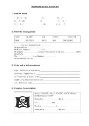 Treasure Island activities - ESL worksheet by Paopolpetta