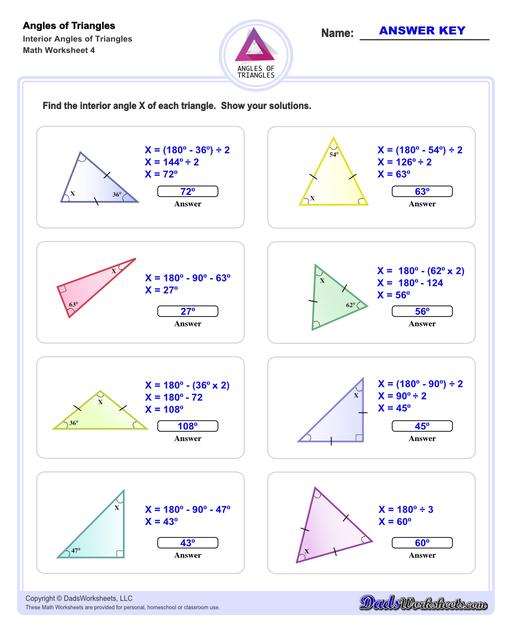 Properties of Triangles Angle bisectors Worksheets Worksheets Library