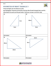 triangle area and perimeter worksheet