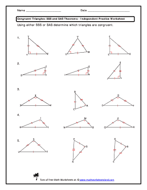 Triangle Congruence Sss And Sas Answer Key - Fill Online ...