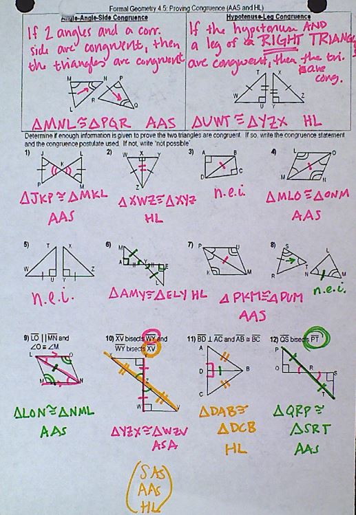 Geometry Files: Triangle Congruence - Insert Clever Math Pun Here