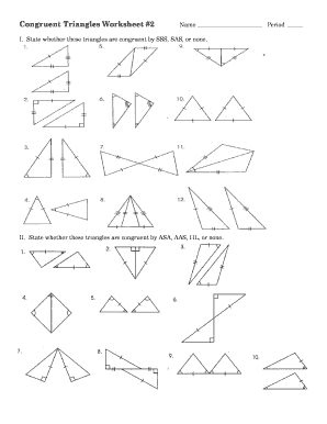 Triangle Congruence Worksheet - Fill and Sign Printable Template ...