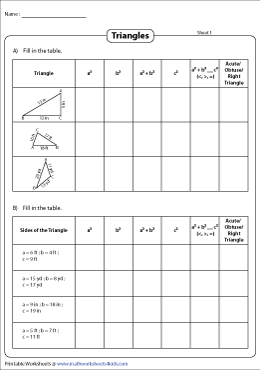 triangle inequality worksheet answers