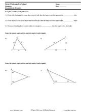 triangle inequality worksheet with answers