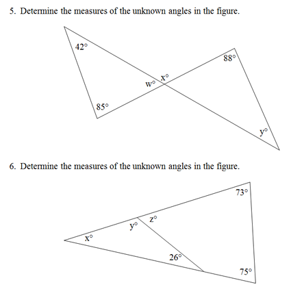 Triangle Interior Angles Worksheet(pdf) and Answer Key. Scaffolded ...