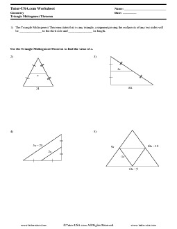 triangle midsegment theorem worksheet answers