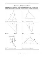Midsegment of a Triangle Color by Number