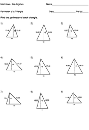 Perimeter of a Triangle - MathVine.com