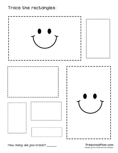 triangle tracing worksheet